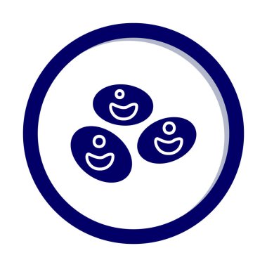 Kan hücreleri düz çizgi simgesi