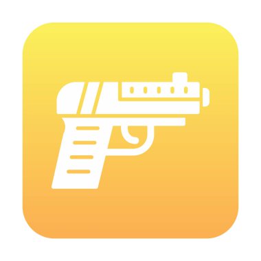 silah simgesi dijital sarı