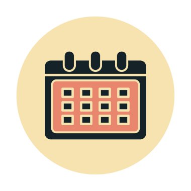 Takvim web simge vektör çizim