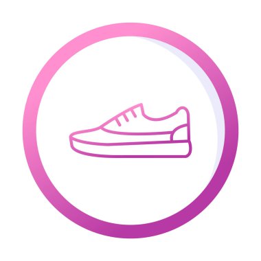 spor ayakkabı ikonu vektör illüstrasyonu 