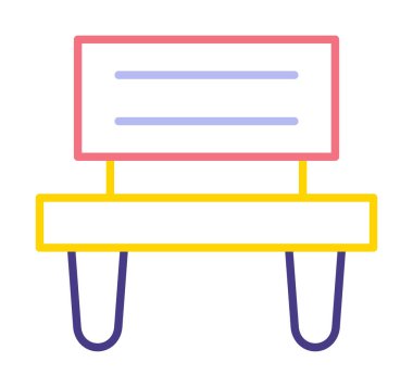 bank simgesi, vektör illüstrasyonu basit tasarım