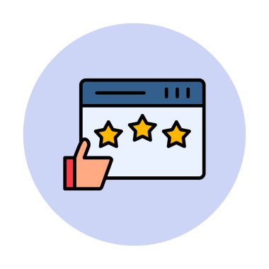  İmza simgesi vektör illüstrasyonunu gözden geçir 