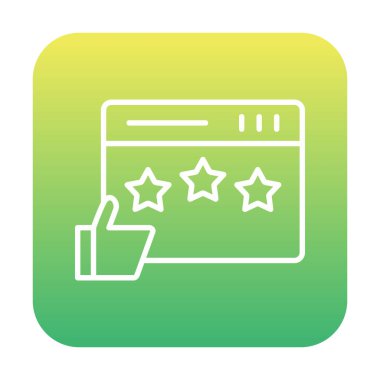  İmza simgesi vektör illüstrasyonunu gözden geçir 