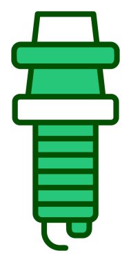 Buji simgesinin vektör illüstrasyonu