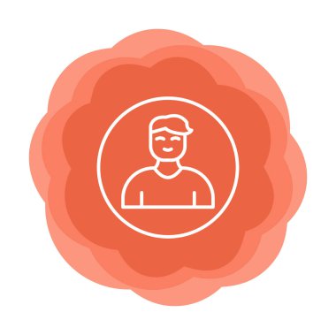 Profil simgesi vektör illüstrasyonu