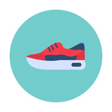 Ayakkabı sporu tasarımı vektör çizimi 