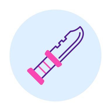 askeri bıçak ikonu vektör illüstrasyon sembolü tasarımı