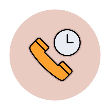 Basit Arama Bekleme simgesi, vektör illüstrasyonu