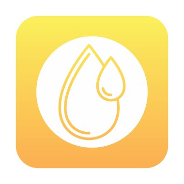 su damlası ağ simgesi, vektör illüstrasyonu 