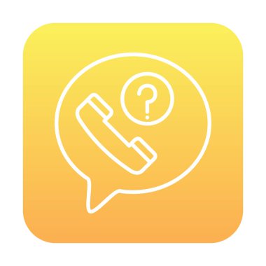 Basit kaçırılan çağrı simgesi, vektör illüstrasyonu