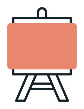 Resim yapmak. Web simgesi basit illüstrasyon