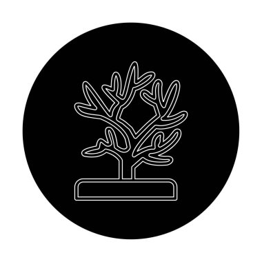 Mercan simgesi vektör illüstrasyonu