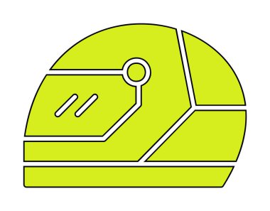 Kask simge vektör çizim yarış                 