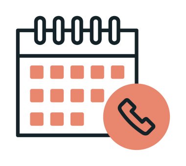 Takvim simgesi, vektör illüstrasyonu basit tasarım