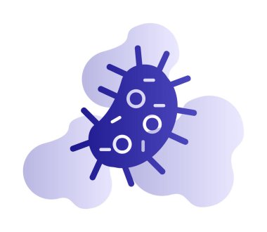 düz basit Amoeba simge vektör çizimi