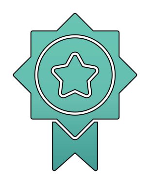 Ödül ikonu vektör illüstrasyonu. Ödül                        