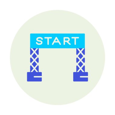 satır simge vektör çizim başlatmak