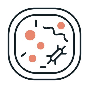 Hücre simgesi, vektör illüstrasyonu