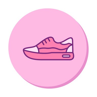 Ayakkabı sporu tasarımı vektör çizimi 