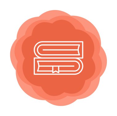 kitap web simgesi, vektör çizim 