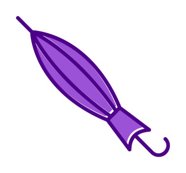 Kapatılan Şemsiye web simgesi, vektör illüstrasyonu