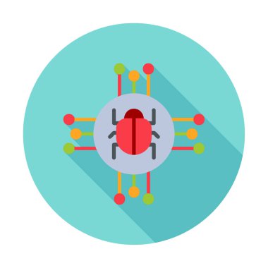 Basit düz Spyware simgesi çizimi 