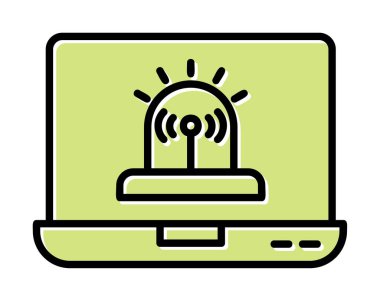 Basit Yazılım simgesi, vektör illüstrasyonu