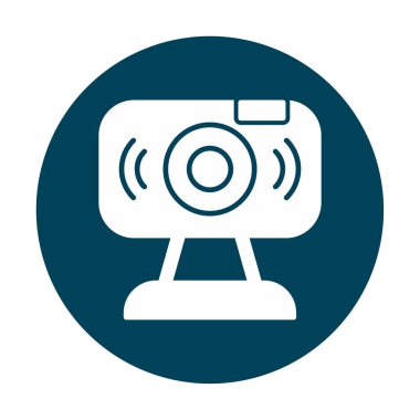 Web kamerası. Web simgesi basit illüstrasyon                   