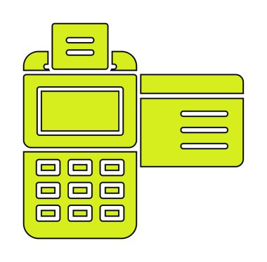 Kredi Kartı Makinesinin vektör çizimi