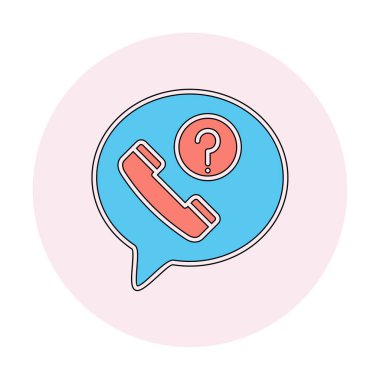 Basit kaçırılan çağrı simgesi, vektör illüstrasyonu