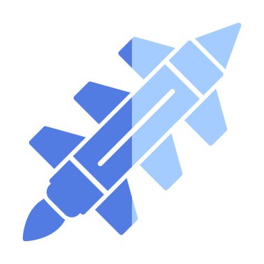 düz füze ikonu vektör illüstrasyon tasarımı