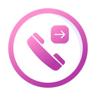 Düz Telefon Simgesi Çizimi 