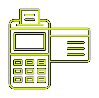 Kredi Kartı Makinesinin vektör çizimi