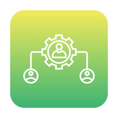 Basit bir daire yönetim simgesi. vektör illüstrasyonu