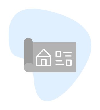 Ev Planı simgesi, vektör illüstrasyonu            