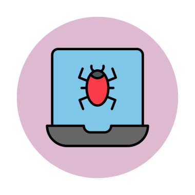 dizüstü bilgisayar simgesi, vektör illüstrasyonu basit tasarım