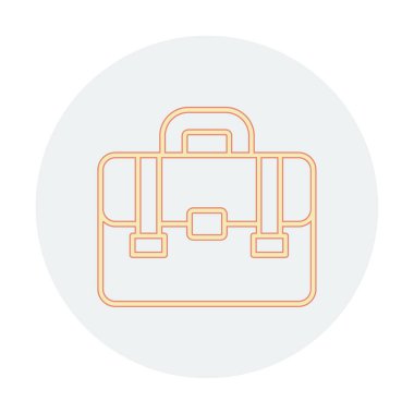 Çanta. Web simgesi basit illüstrasyon  