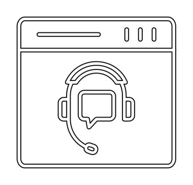 Modern Çevrimiçi Online Destekleyici element tasarımının vektör illüstrasyonu                            