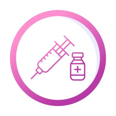 Basit insülin simgesi, vektör illüstrasyonu