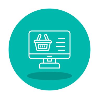 çevrimiçi alışveriş vektörü tasarımı                        