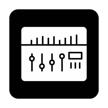 Modern Ses Karıştırıcı simgesinin vektör çizimi              
