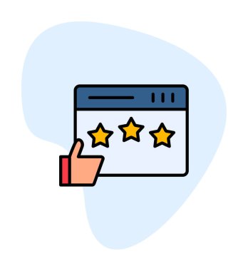  İmza simgesi vektör illüstrasyonunu gözden geçir 