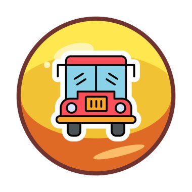 Basit okul servisi resimleme 