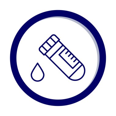 Kan Test Ağı simgesi, vektör illüstrasyonu