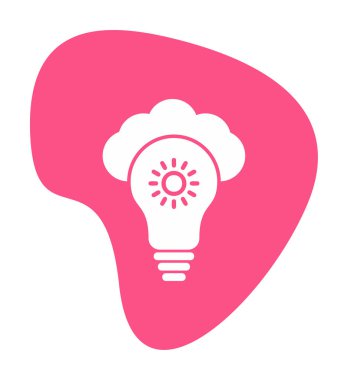 Basit Bulut vektör simgesi. 