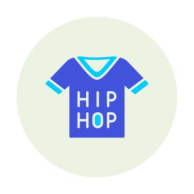 Hip hop metniyle Jersey, vektör illüstrasyonu  