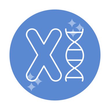 Basit Kromozom ikon vektör tasarımı