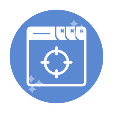 hedef simge, vektör illüstrasyonu basit tasarım