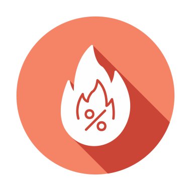 Sıcak Satış simgesiyle basit bir düz ateş 