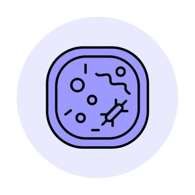 Hücre simgesi, vektör illüstrasyonu